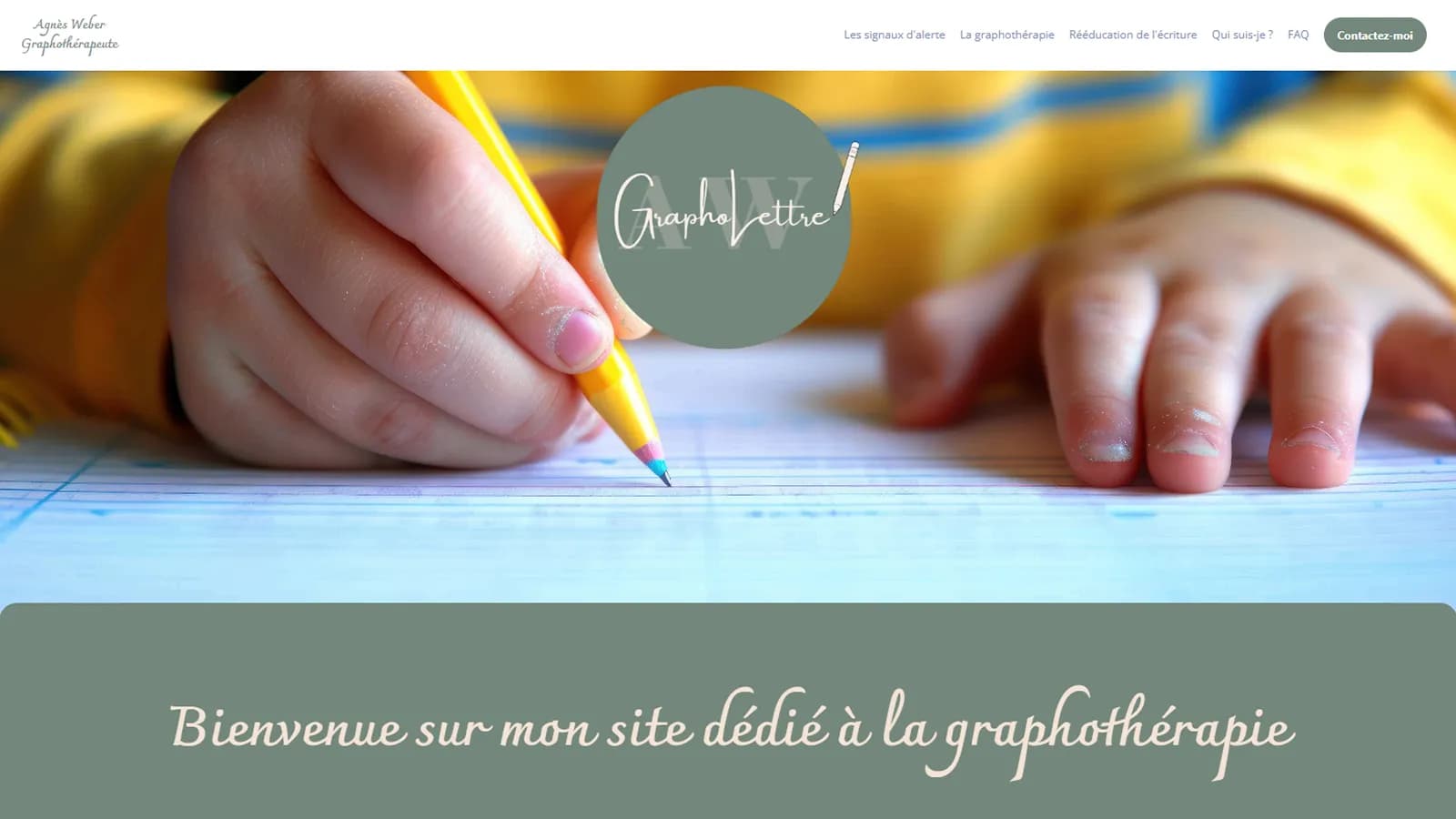 Vue mobile des services et prise de contact